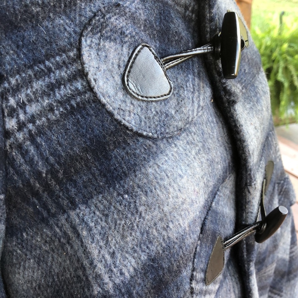 Blue Plaid Swing Jacket-Small - Picture 4 of 11